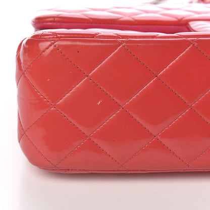 Chanel Patent Quilted Jumbo Double Flap Pink 18 of 24