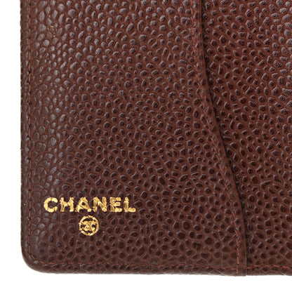Chanel Caviar Timeless CC Ring Agenda Planner Brown 6 of 10