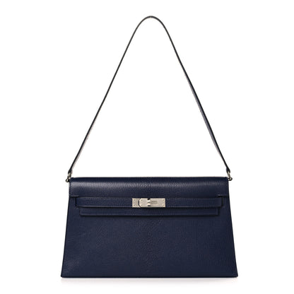 Hermes Chevre Mysore Kelly Elan Sellier Bleu Nuit 1 of 10