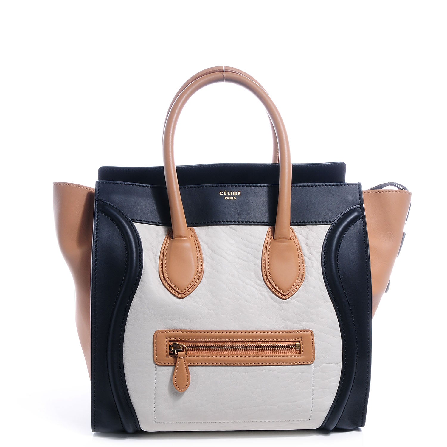 Celine Smooth Calfskin and Shrunken Lambskin Mini Tri-Color Luggage 1 of 9