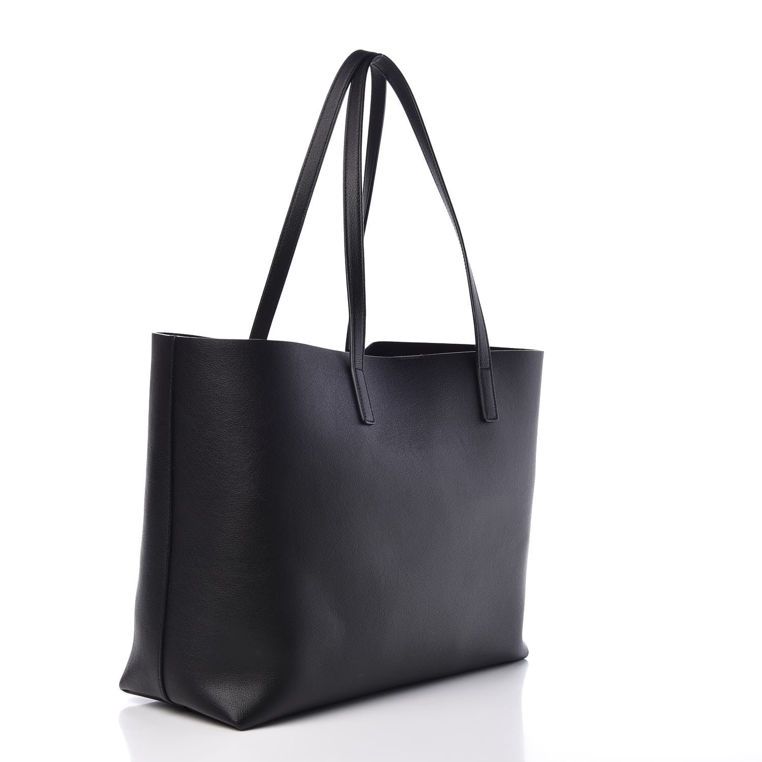 Saint Laurent Calfskin Large Shopping Tote Black 4 of 9