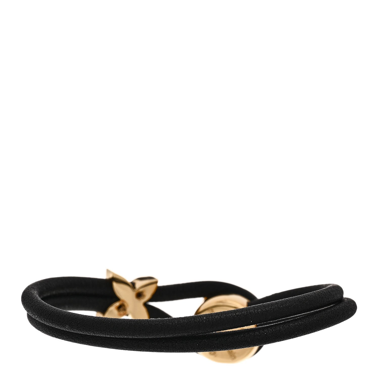 Louis Vuitton Calfskin Keep A Secret Bracelet 17 Black 3 of 4