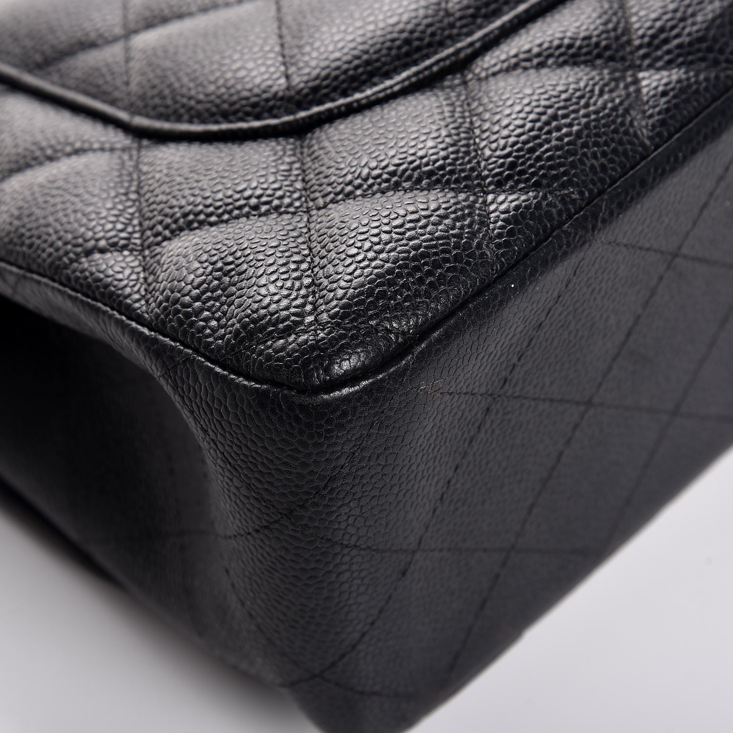 Chanel Caviar Quilted Jumbo Double Flap Black 13 of 14