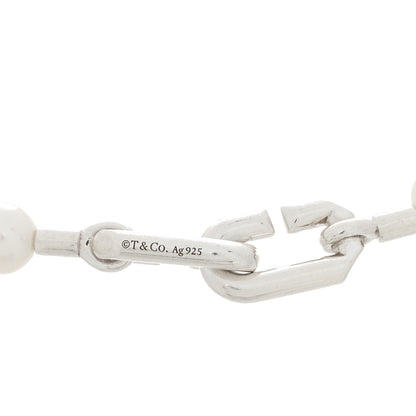 Tiffany Sterling Silver Freshwater Cultured Pearl 7-8mm HardWear Bracelet 3 of 3