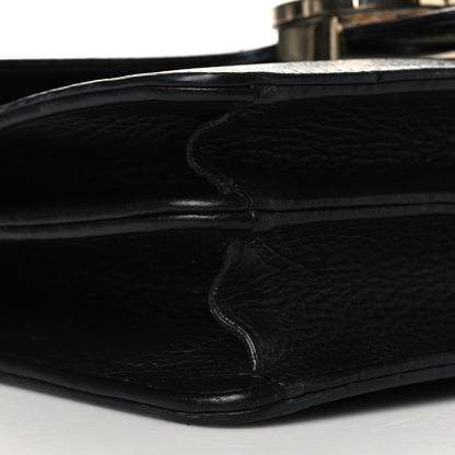 Gucci Dollar Calfskin Small Interlocking G Shoulder Bag Black 9 of 10