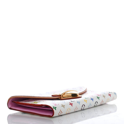 Louis Vuitton Monogram Multicolor Eugenie Wallet White Litchi 3 of 4