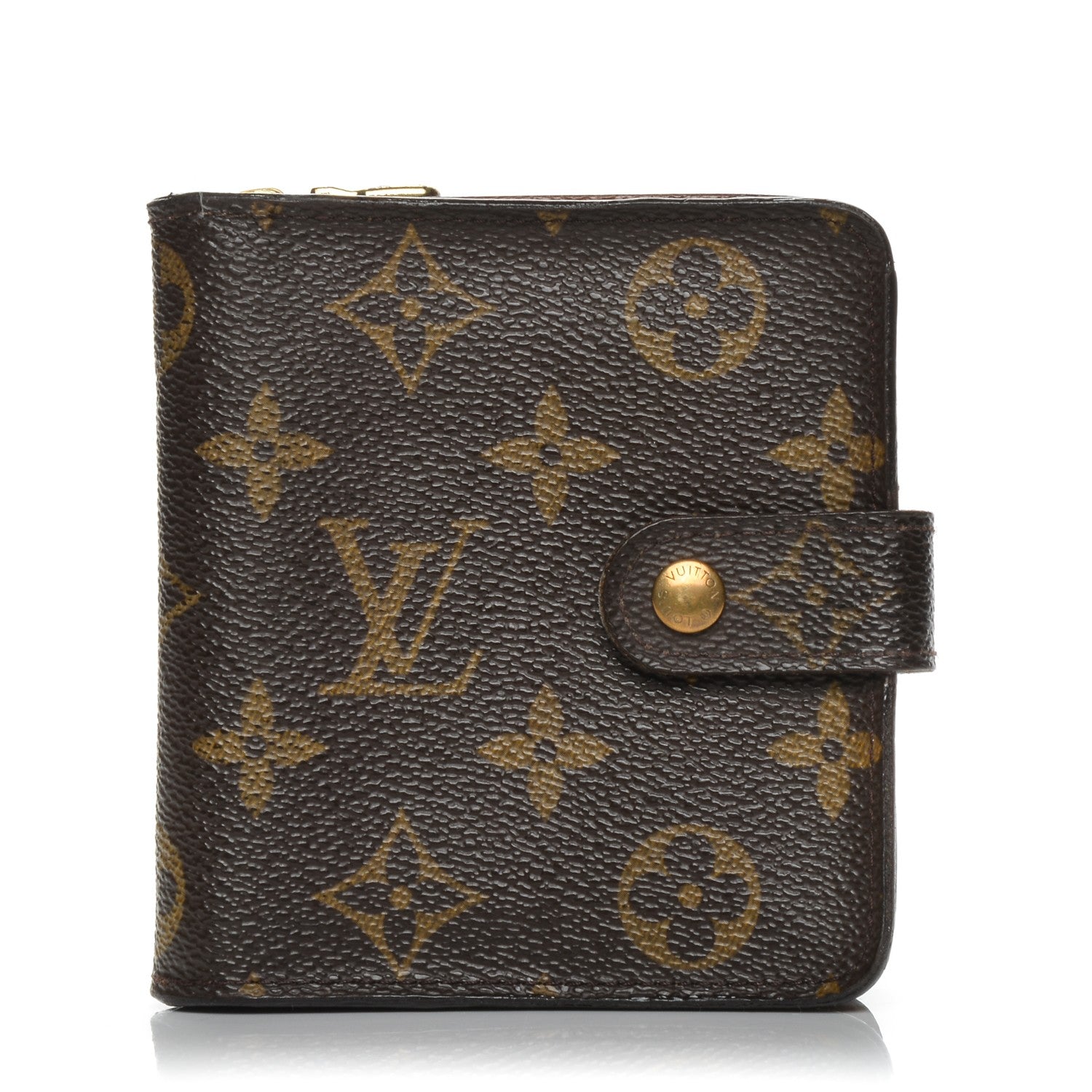Louis Vuitton Monogram Compact Zippe Zipped Wallet 1 of 14