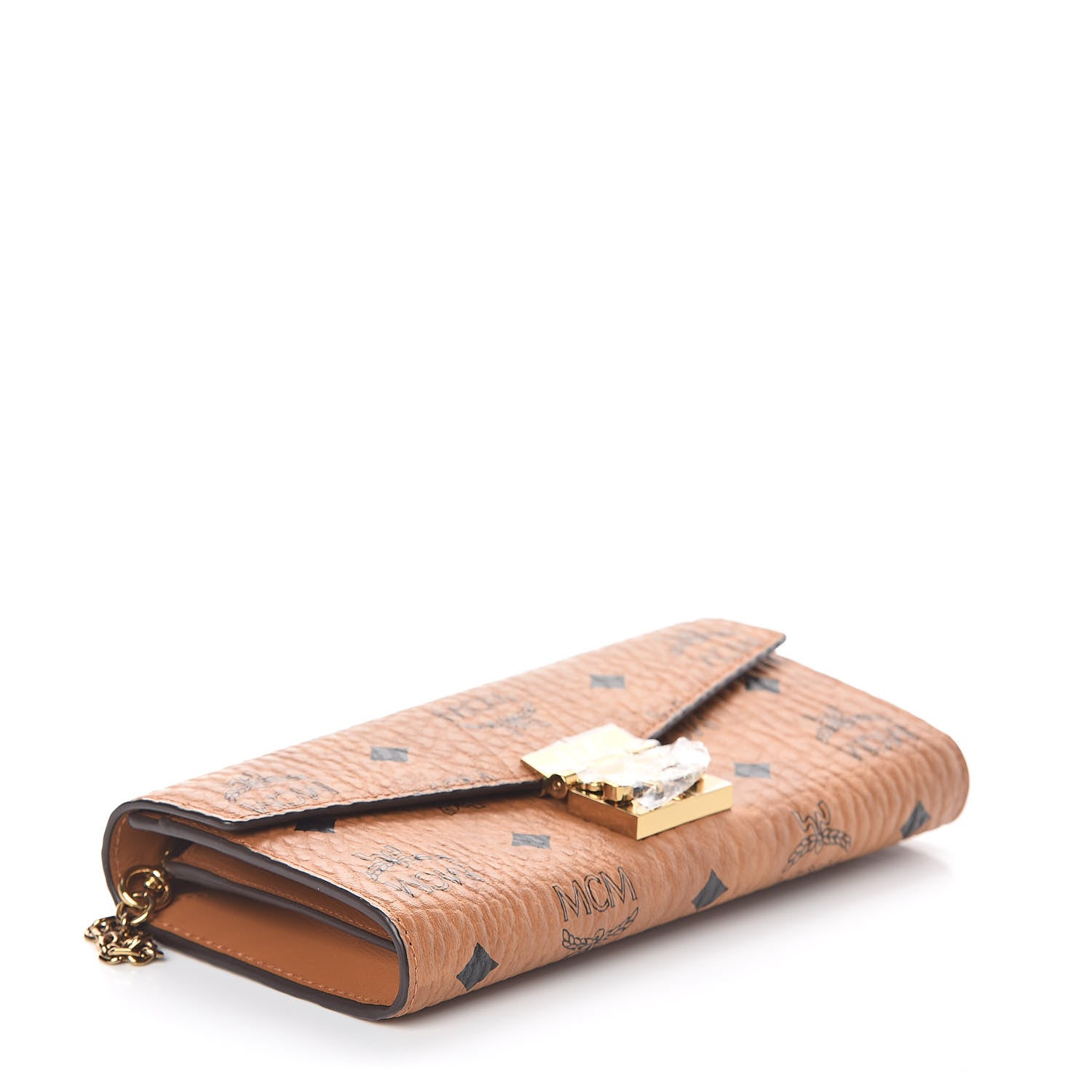 MCM Visetos Large Patricia Wallet On Chain Cognac 4 of 7