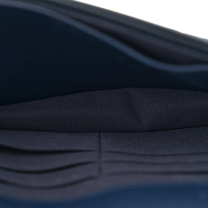 Chanel Lambskin Quilted Wallet On Chain WOC Dark Blue 5 of 10