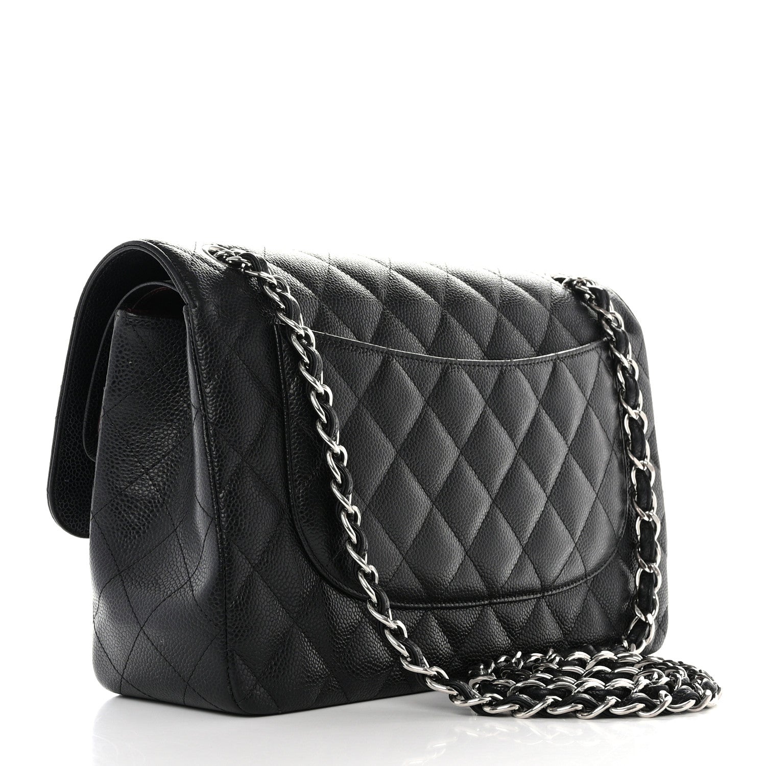 Chanel Caviar Quilted Jumbo Double Flap Black 3 of 10