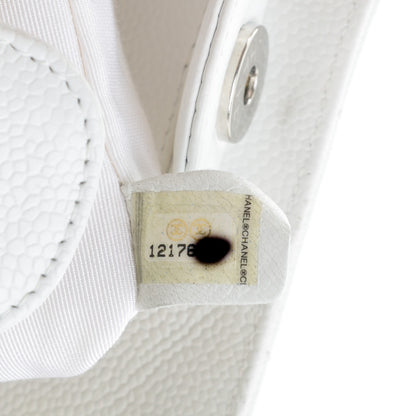 Chanel Caviar Quilted Petit Shopping Tote PST White 7 of 8