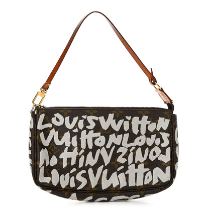 Louis Vuitton Monogram Graffiti Pochette Accessories Silver 1 of 14