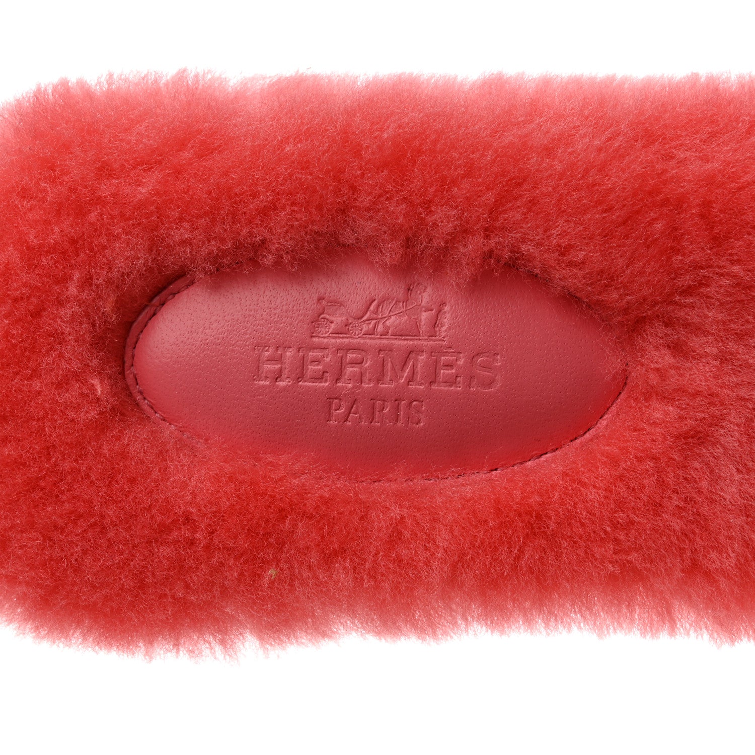 Hermes Woolskin Oran Sandals 37 Rose Du Desert 6 of 8