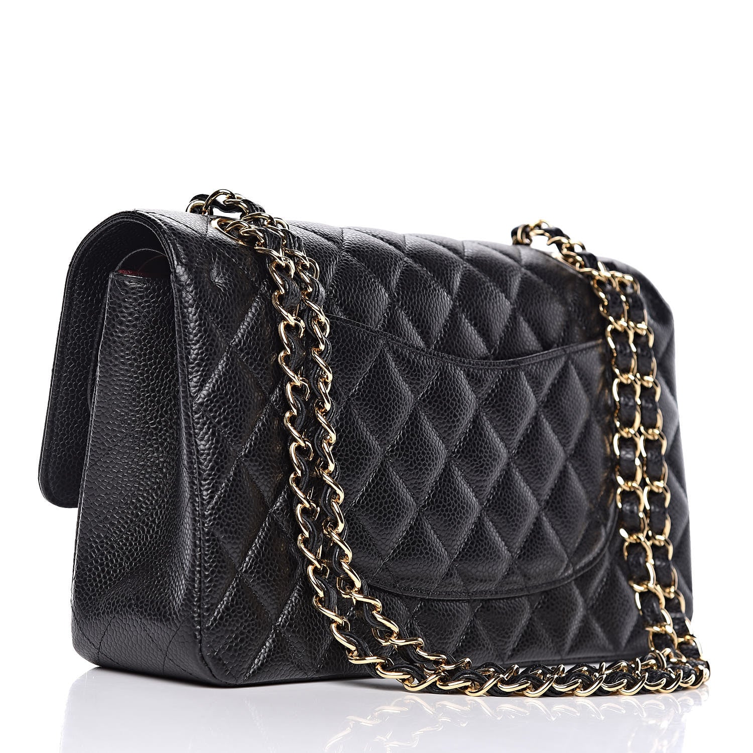 Chanel Caviar Quilted Medium Double Flap Black 3 of 9