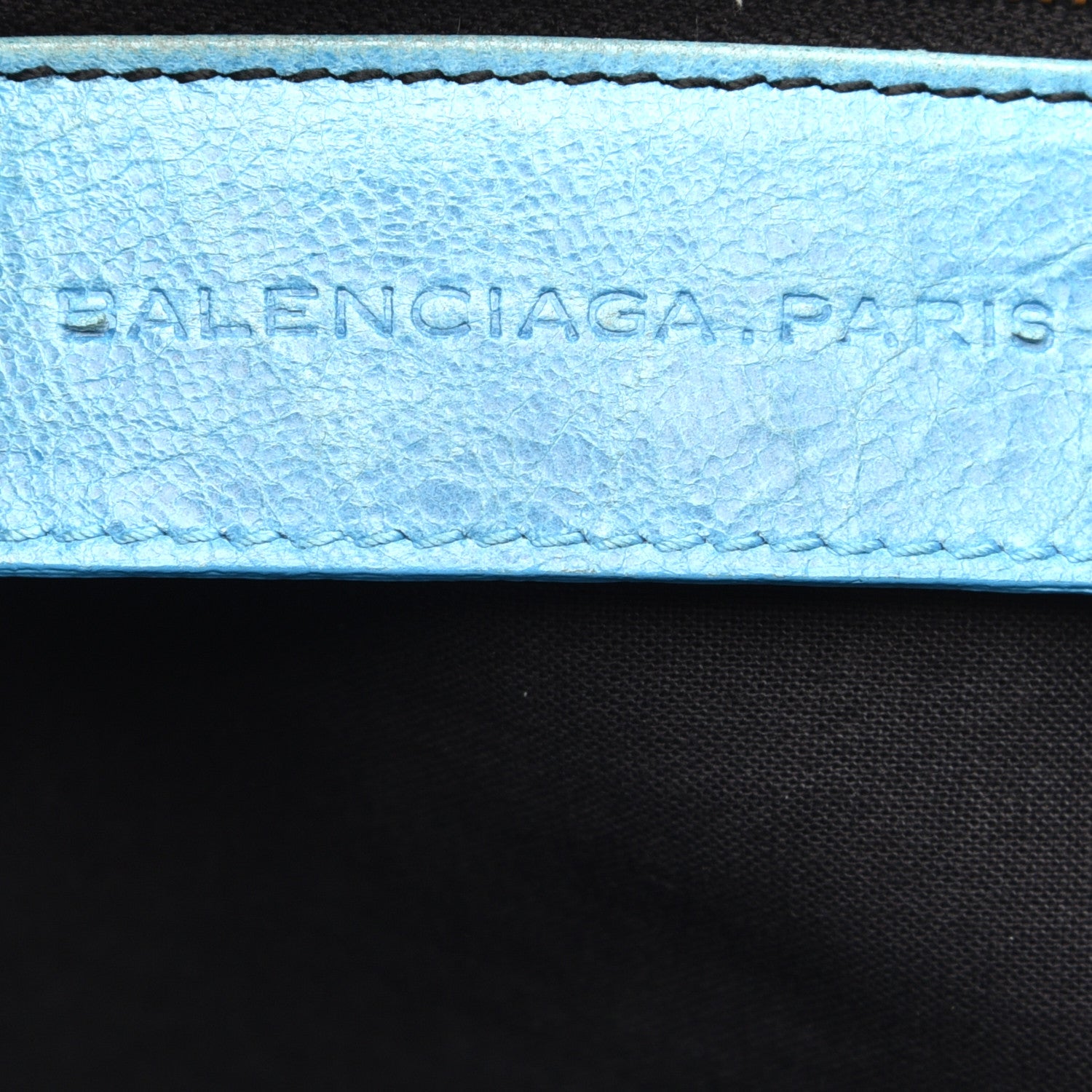Balenciaga Agneau Classic Hardware Part Time Sky Blue 6 of 9