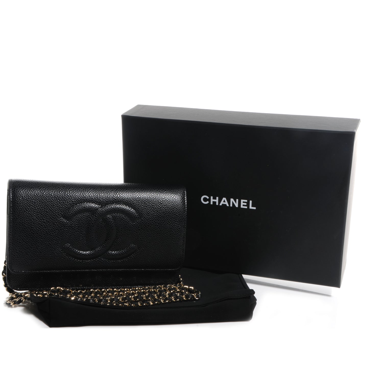 Caviar Timeless CC Wallet on Chain WOC Black