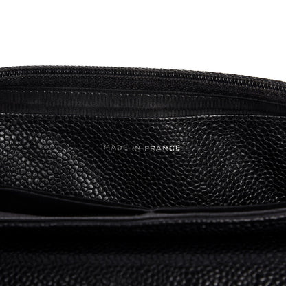 Chanel Caviar Half Moon Wallet On Chain WOC Black 6 of 10