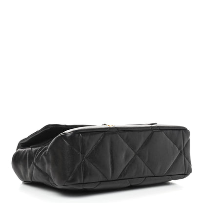 Chanel Lambskin Quilted Large Chanel 19 Flap Black 3 of 8