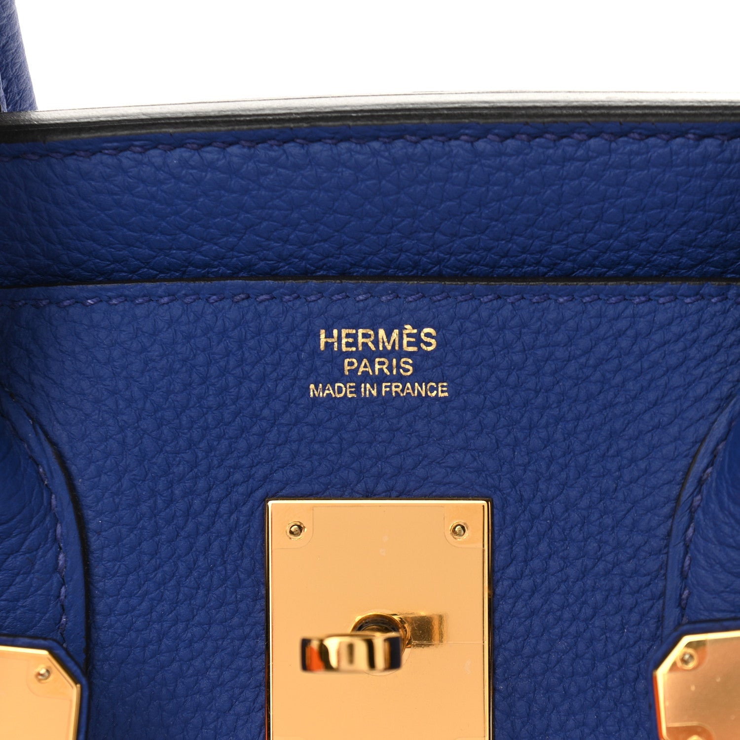 Hermes Togo Birkin 30 Bleu Electrique 6 of 11