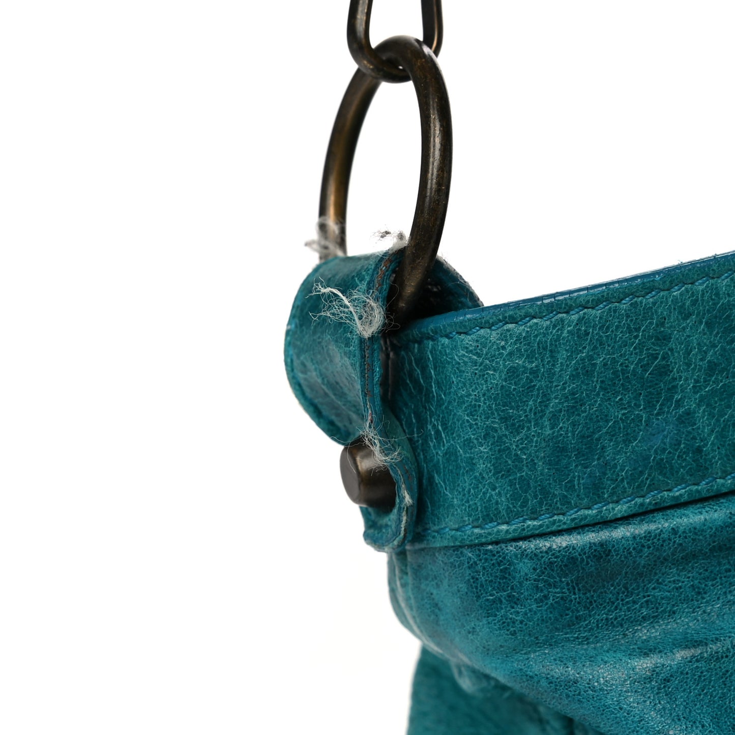 Chevre Classic Hardware First Turquoise