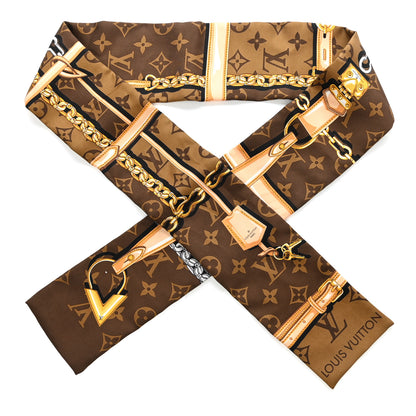 Louis Vuitton Silk Monogram Confidential Bandeau Brown 1 of 4