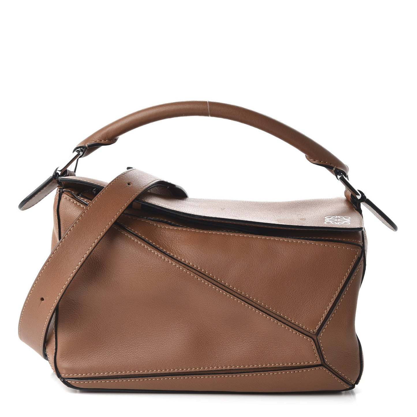 Calfskin Small Puzzle Bag Tan