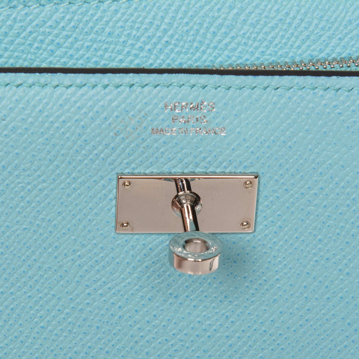 Hermes Epsom Medium Kelly Wallet Bleu Atoll 6 of 19