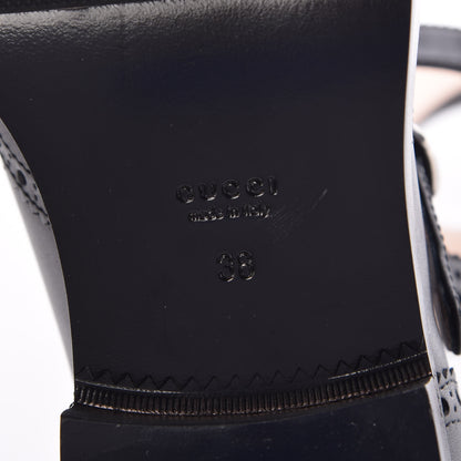 Gucci Calfskin Queercore Brogue Knee High Boots 38 Black 6 of 8