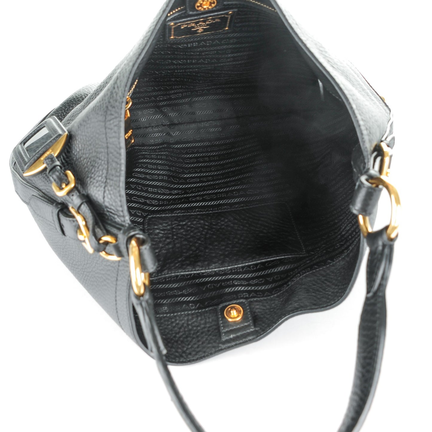 Vitello Daino Hobo Nero Black