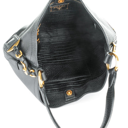 Prada Vitello Daino Hobo Nero Black 5 of 8