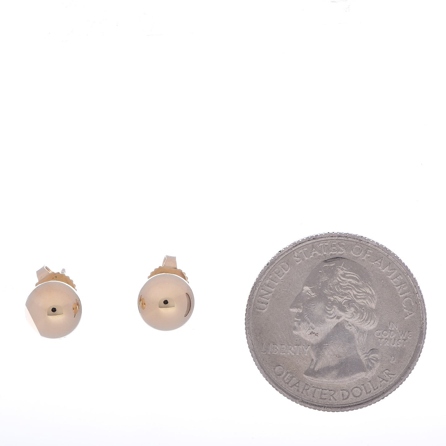 18K Yellow Gold 8mm HardWear Ball Earrings