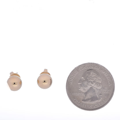 Tiffany 18K Yellow Gold 8mm HardWear Ball Earrings 2 of 5