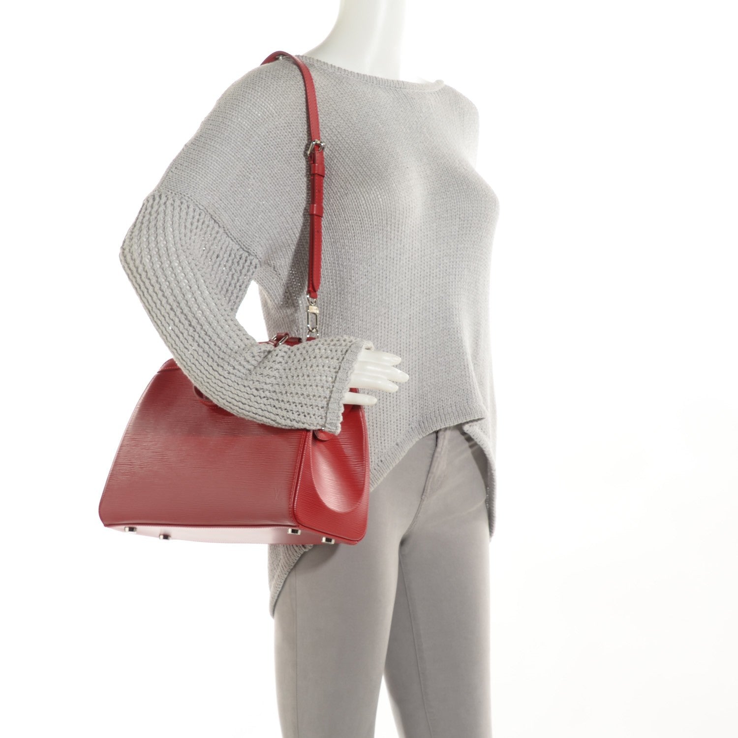 Louis Vuitton Epi Brea MM Carmine 2 of 7