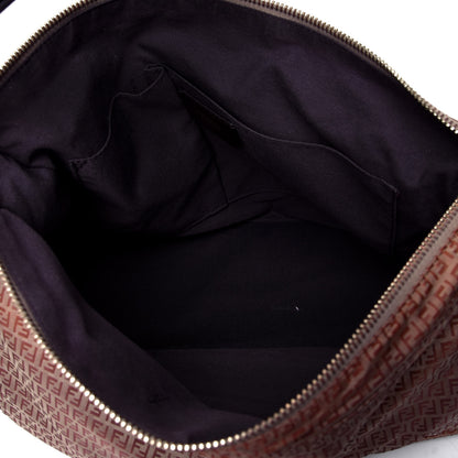 Fendi Zucchino Mama Baguette Dark Brown 4 of 4