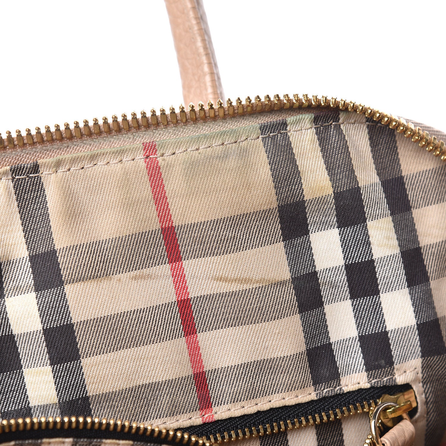 Burberry London Grainy Calfskin Small Greenwood Bowling Bag Light Nude 13 of 24