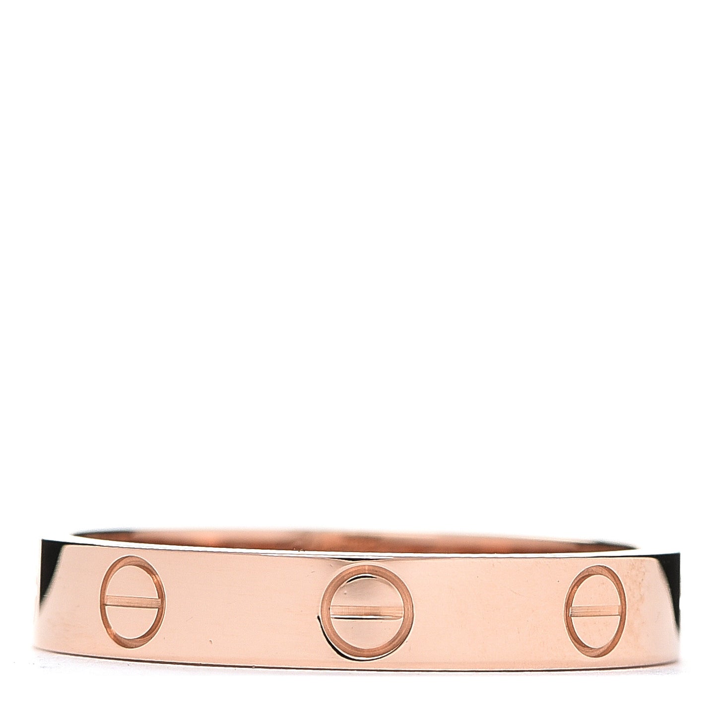18K Pink Gold 3.5mm LOVE Wedding Band Ring 58 8.25