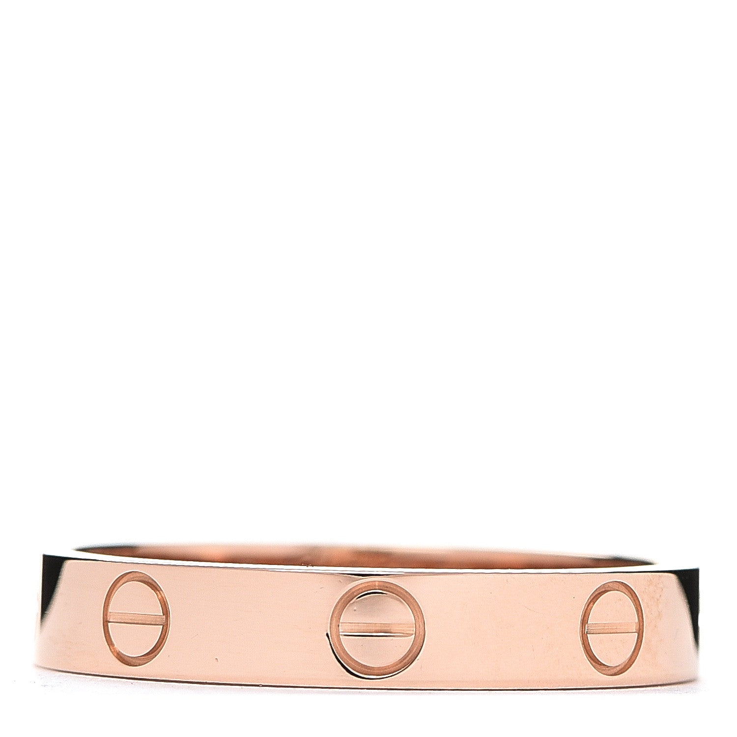 Tiffany 18K Pink Gold 3.5mm LOVE Wedding Band Ring 58 8.25 1 of 5