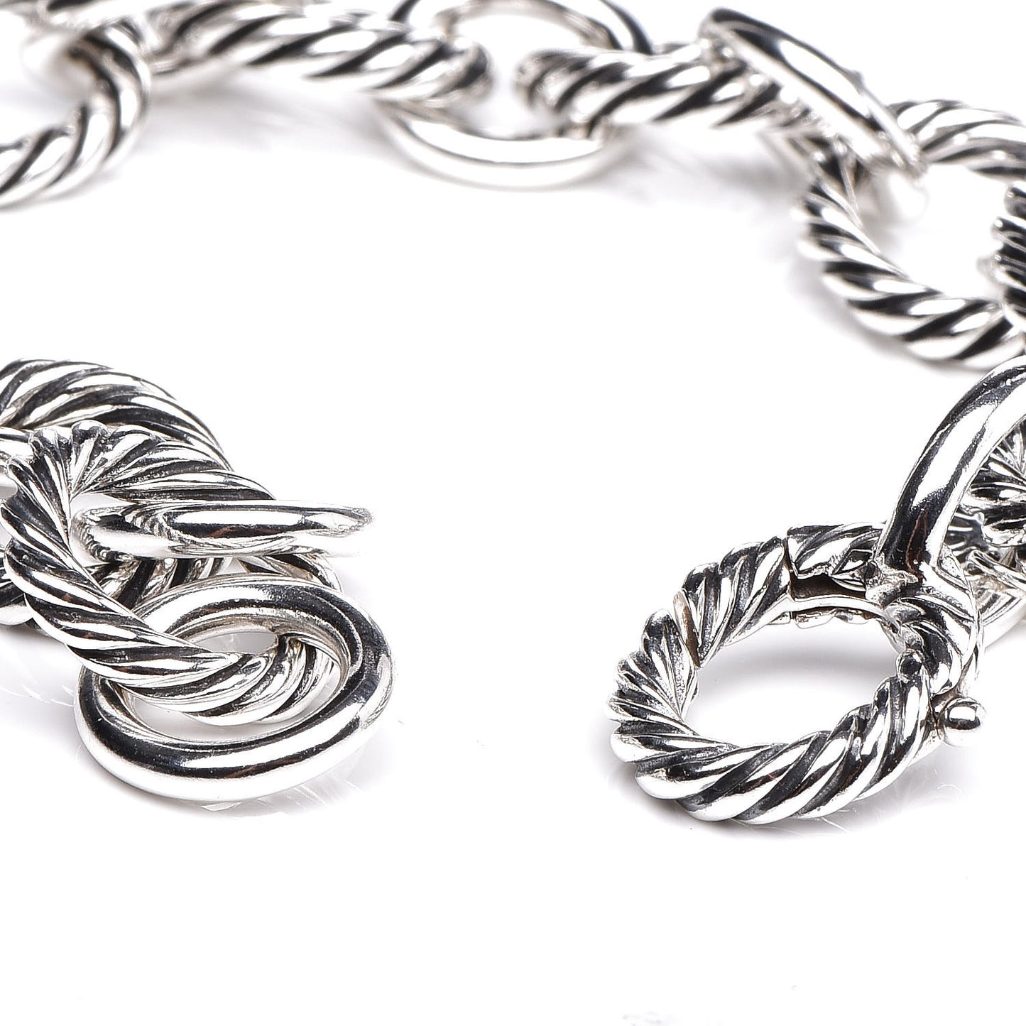 Sterling Silver 12mm Large Oval Link Bracelet