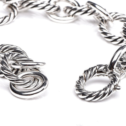 David Yurman Sterling Silver 12mm Large Oval Link Bracelet 4 of 5
