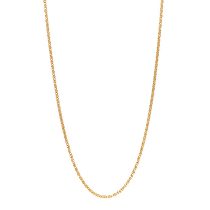 Tiffany 18K Yellow Gold Wheat Chain Necklace 18.5" 1 of 5