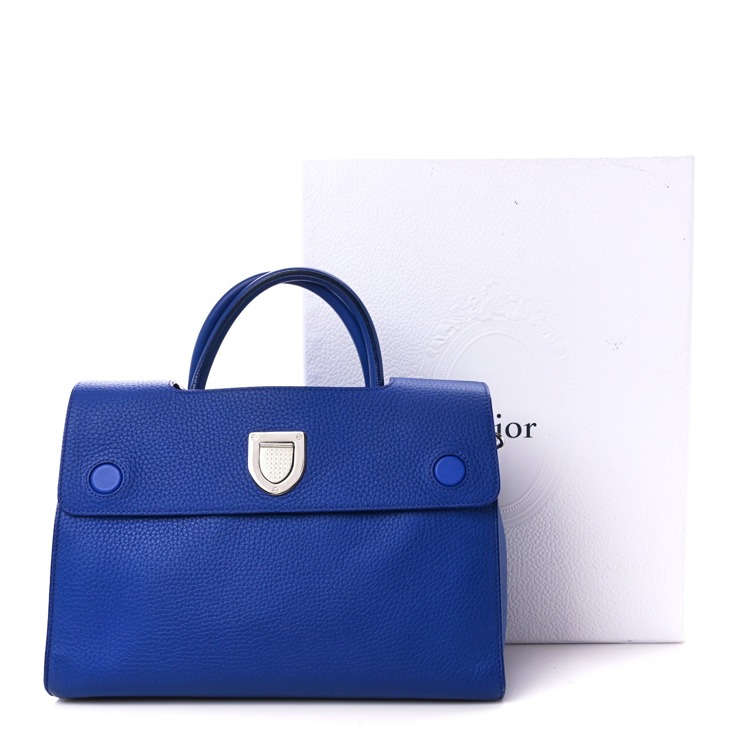Christian Dior Bullcalf Medium Diorever Flap Yves Klein Blue 13 of 13