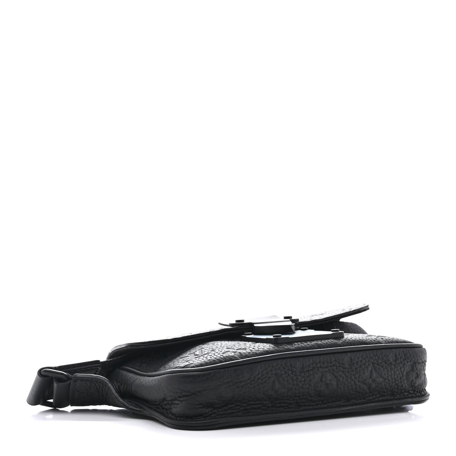 Louis Vuitton Taurillon Monogram S Lock Sling Bag Black 4 of 11