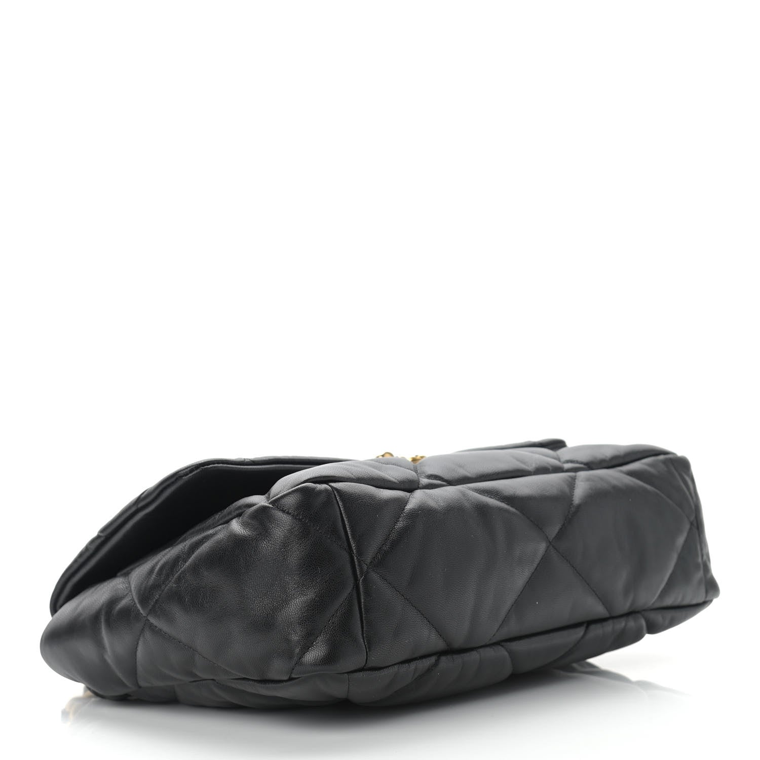 Chanel Goatskin Quilted Large Chanel 19 Flap Black 4 of 14
