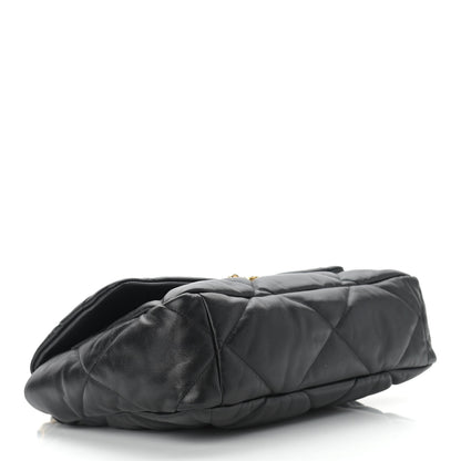 Chanel Goatskin Quilted Large Chanel 19 Flap Black 4 of 14