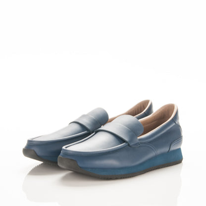 Hermes Calfskin Mens Injection Sneakers 41.5 Marine 3 of 5
