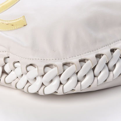 Chanel Calfskin Modern Chain Rhodoid Hobo White 11 of 19