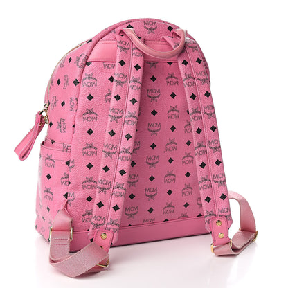MCM Visetos Medium Sprinkle Stud Stark Backpack Pink 3 of 21