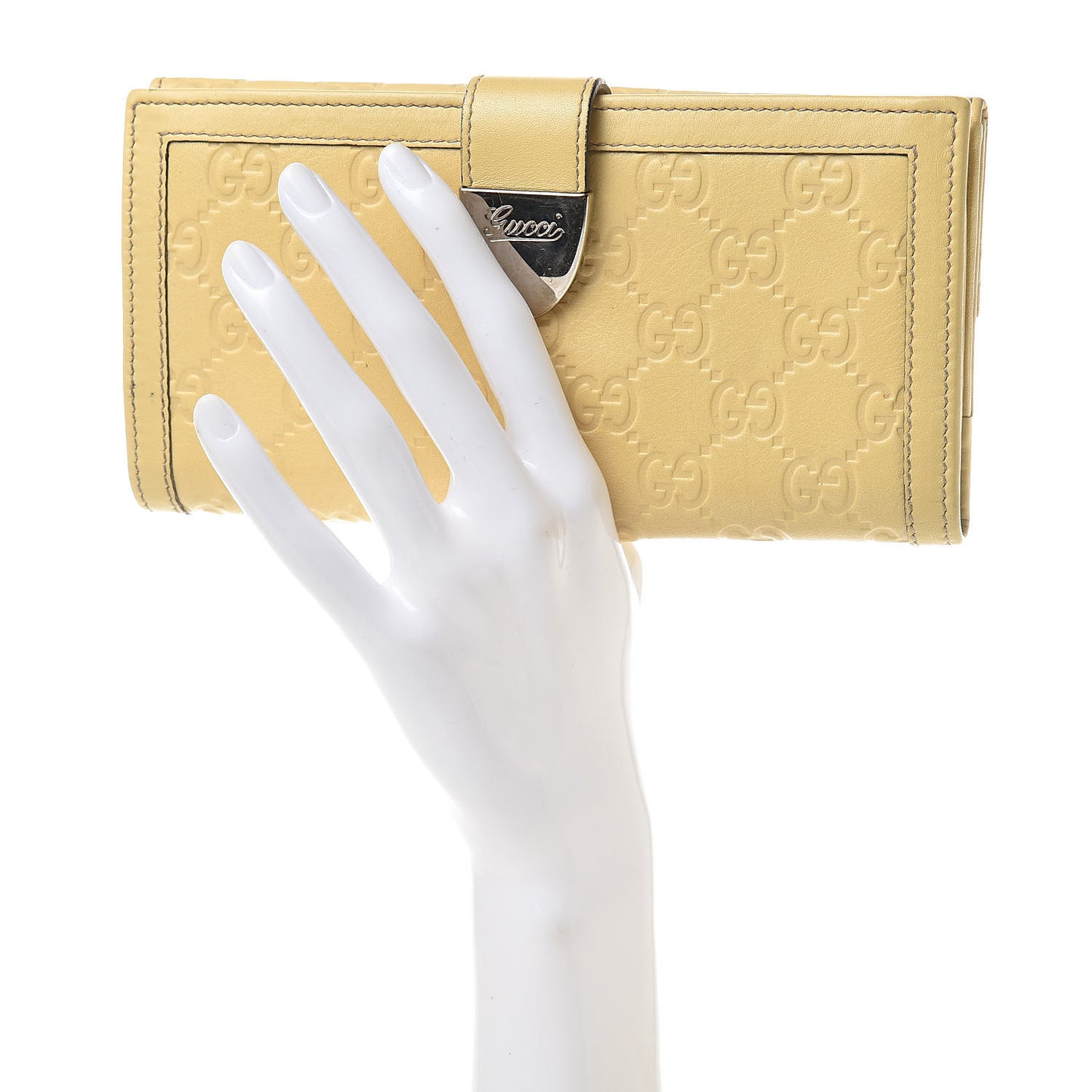 Guccissima Continental Wallet Yellow