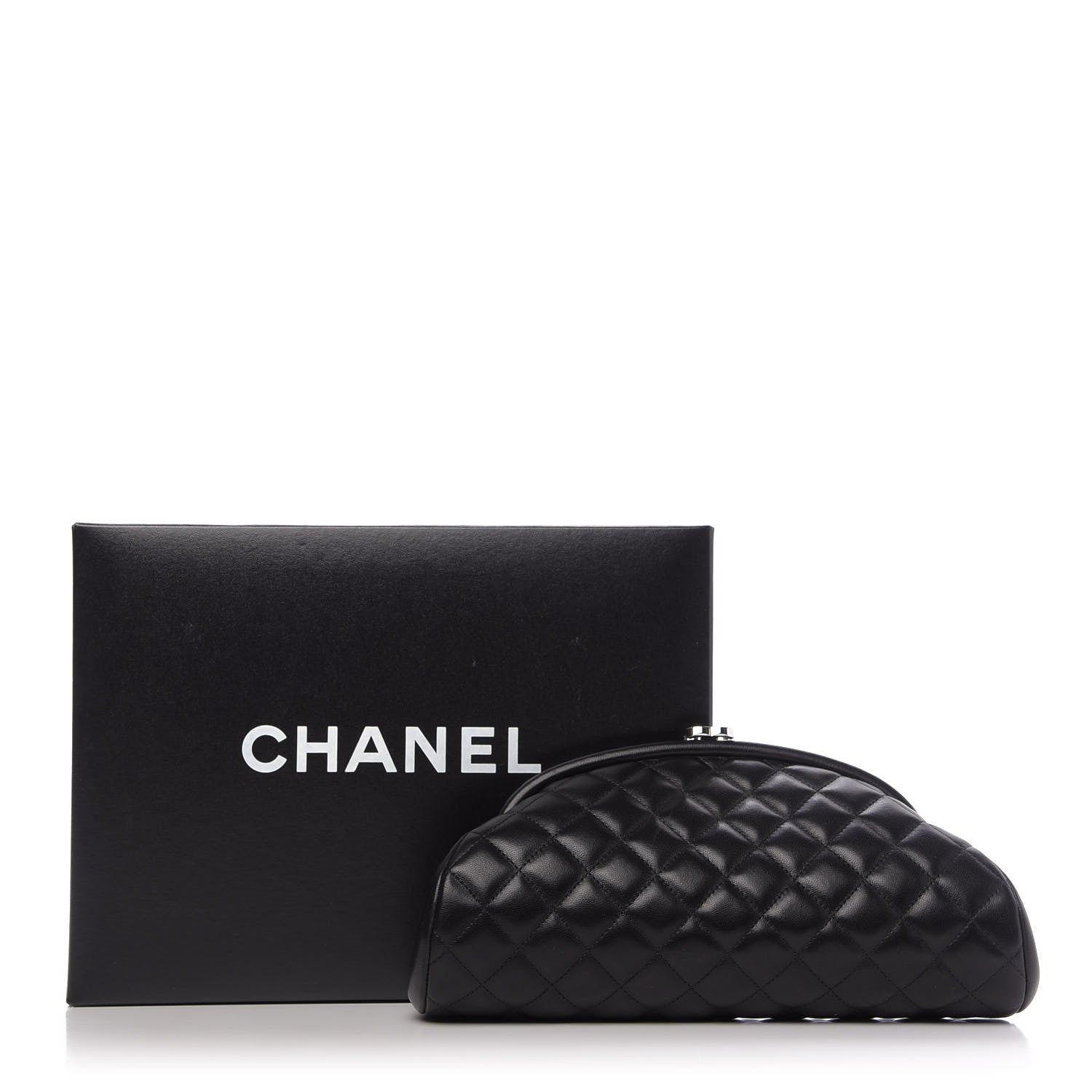 Chanel Lambskin Quilted Timeless Clutch Black 11 of 11
