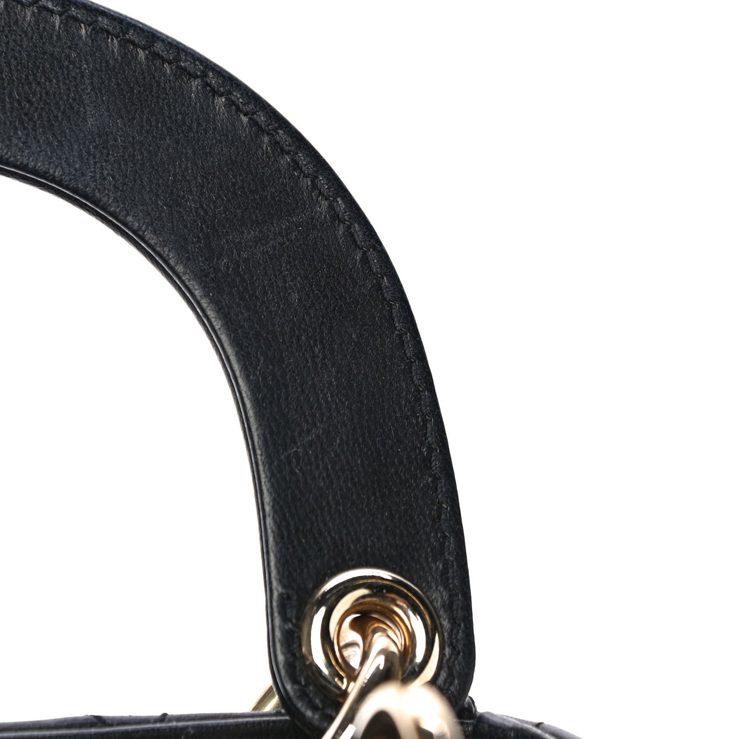 Lambskin Cannage Mini Lady Dior Black